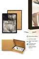 Set 3 tablouri decorative, Huhu480S, Lemn masiv, Multicolor