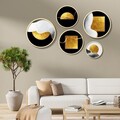 Tablou decorativ (5 Pieces), Iaht-09, Dimensiuni: 43,5 x 43,5 cm (1 bucată), Multicolor