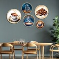 Tablou decorativ (5 Pieces), Iaht-11, Dimensiuni: 43,5 x 43,5 cm (1 bucată), Multicolor