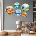 Tablou decorativ (5 Pieces), Iaht-26, Dimensiuni: 43,5 x 43,5 cm (1 bucată), Multicolor