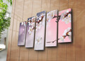 Set 5 tablouri decorative, 5PATK-105, 19 x 70 cm, Multicolor