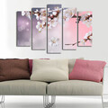 Set 5 tablouri decorative, 5PATK-105, 19 x 70 cm, Multicolor