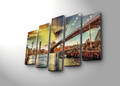 Set 5 tablouri decorative, 5PATK-111, 19 x 70 cm, Multicolor