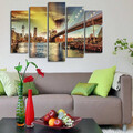 Set 5 tablouri decorative, 5PATK-111, 19 x 70 cm, Multicolor