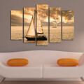 Set 5 tablouri decorative, 5PATK-24, 19 x 70 cm, Multicolor