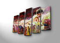 Set 5 tablouri decorative, 5PATK-72, 19 x 70 cm, Multicolor
