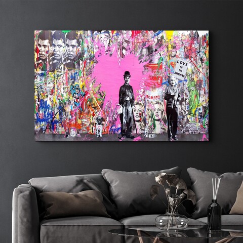Tablou decorativ, CAM-3052, Dimensiune: 35 x 55 cm, Multicolor