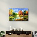 Tablou decorativ, OGLS-7093, Dimensiune: 35 x 55 cm, Multicolor