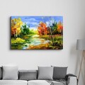 Tablou decorativ, OGLS-7093, Dimensiune: 35 x 55 cm, Multicolor