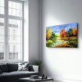 Tablou decorativ, OGLS-7093, Dimensiune: 35 x 55 cm, Multicolor