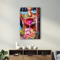 Tablou decorativ, CAM-3089, Dimensiuni: 46 x 72 cm, Multicolor