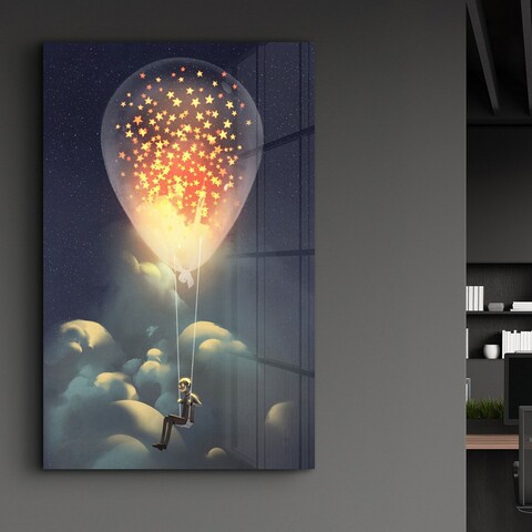 Tablou decorativ, CAM-4035, Dimensiuni: 46 x 72 cm, Multicolor