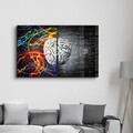 Tablou decorativ, CAM-4073, Dimensiuni: 46 x 72 cm, Multicolor
