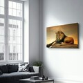 Tablou decorativ, OGLS-4027, Dimensiuni: 46 x 72 cm, Multicolor