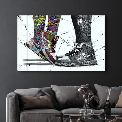 Tablou decorativ, OGLS-8080, Dimensiuni: 46 x 72 cm, Multicolor