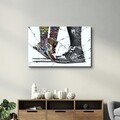 Tablou decorativ, OGLS-8080, Dimensiuni: 46 x 72 cm, Multicolor