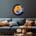 Tablou decorativ, UV-1142, ø30 cm, Multicolor