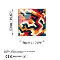 Tablou decorativ, UV-821, Dimensiune: 50 x 50 cm, Multicolor