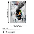 Tablou decorativ, UV-799 70 x 100, 70 x 100 cm, Multicolor