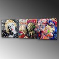 Tablou decorativ (3 Pieces), UV-857, Dimensiune: 50 x 50 cm (3 bucăți), Multicolor
