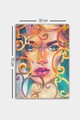 Tablou decorativ, 1501996802-5070, Lemn (Grosime: 3 cm, Multicolor