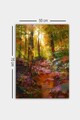 Tablou decorativ, 275942354-5070, Lemn (Grosime: 3 cm, Multicolor