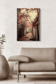 Tablou decorativ, Kanvas Tablo (50 x 70), Lemn (Grosime: 3 cm, Multicolor