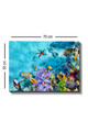 Tablou decorativ, Kanvas Tablo (50 x 70), Lemn (Grosime: 3 cm, Multicolor