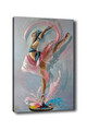 Tablou decorativ, Kanvas Tablo (50 x 70), Lemn (Grosime: 3 cm, Multicolor