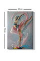 Tablou decorativ, Kanvas Tablo (50 x 70), Lemn (Grosime: 3 cm, Multicolor
