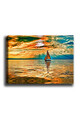 Tablou decorativ, Kanvas Tablo (50 x 70), Cadru: 100% LEMN (grosime: 3 cm), Multicolor