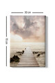 Tablou decorativ, Kanvas Tablo (50 x 70), Lemn (Grosime: 3 cm, Multicolor