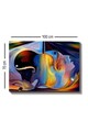 Tablou decorativ, Kanvas Tablo (70 x 100), Lemn (Grosime: 3 cm, Multicolor