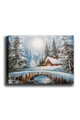 Tablou decorativ, Kanvas Tablo (70 x 100), Lemn (Grosime: 3 cm, Multicolor