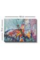Tablou decorativ, Kanvas Tablo (70 x 100), Cadru: 100% LEMN (grosime: 3 cm), Multicolor