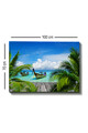 Tablou decorativ, Kanvas Tablo (70 x 100), Lemn (Grosime: 3 cm, Multicolor