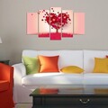 Set 5 tablouri decorative, 5PMX-139, 20 x 60 cm, Multicolor