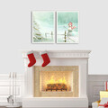 Tablou decorativ (2 Pieces), 2PBCTNOEL-01, Cadru: 100% PVC (Grosime: 22 mm, Multicolor
