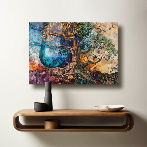 Tablou decorativ, Camtbl-057, 70 x 100 cm, Multicolor