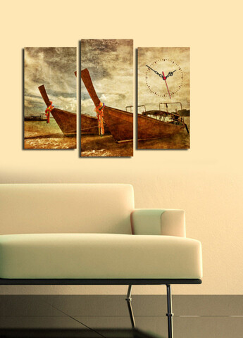 Ceas de perete (3 Pieces), 3PATCS-11, Dimensiune: 20 x 39 cm (2 bucăți), Multicolor