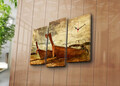 Ceas de perete (3 Pieces), 3PATCS-11, Dimensiune: 20 x 39 cm (2 bucăți), Multicolor