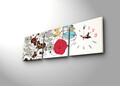 Ceas de perete (3 Pieces), 3P2828CS-4, Dimensiune: 28 x 28 cm (3 bucăți), Multicolor