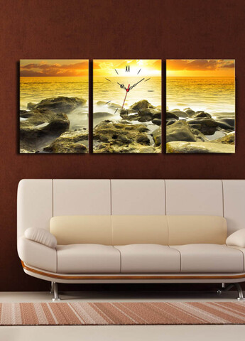 Ceas de perete (3 Pieces), 3P3040CS-29, 30 x 40 cm (3 bucăți), Multicolor