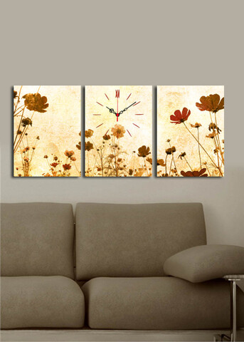 Ceas de perete (3 Pieces), 3P3040CS-55, 30 x 40 cm (3 bucăți), Multicolor