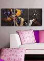 Ceas de perete (3 Pieces), 3P3040CS-60, 30 x 40 cm (3 bucăți), Multicolor