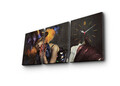 Ceas de perete (3 Pieces), 3P3040CS-60, 30 x 40 cm (3 bucăți), Multicolor