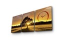 Ceas de perete (3 Pieces), 3P3040CS-77, Dimensiune: 28 x 38 cm (3 bucăți), Multicolor
