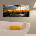 Ceas de perete (3 Pieces), 3P3040CS-82, Dimensiune: 28 x 38 cm (3 bucăți), Multicolor