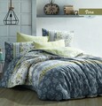 Lenjerie de pat dubla Vera V1, Majoli Home Collection, 4 piese, 240x260 cm, bumbac ranforce, multicolor
