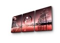 Ceas de perete (3 Pieces), 3P3040CS-85, Dimensiune: 28 x 38 cm (3 bucăți), Multicolor
